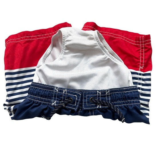 ⭐️ 5 for $25 Carter’s Kids Striped Swim Shorts - Red White and Blue Size 3 T - Picture 3 of 5